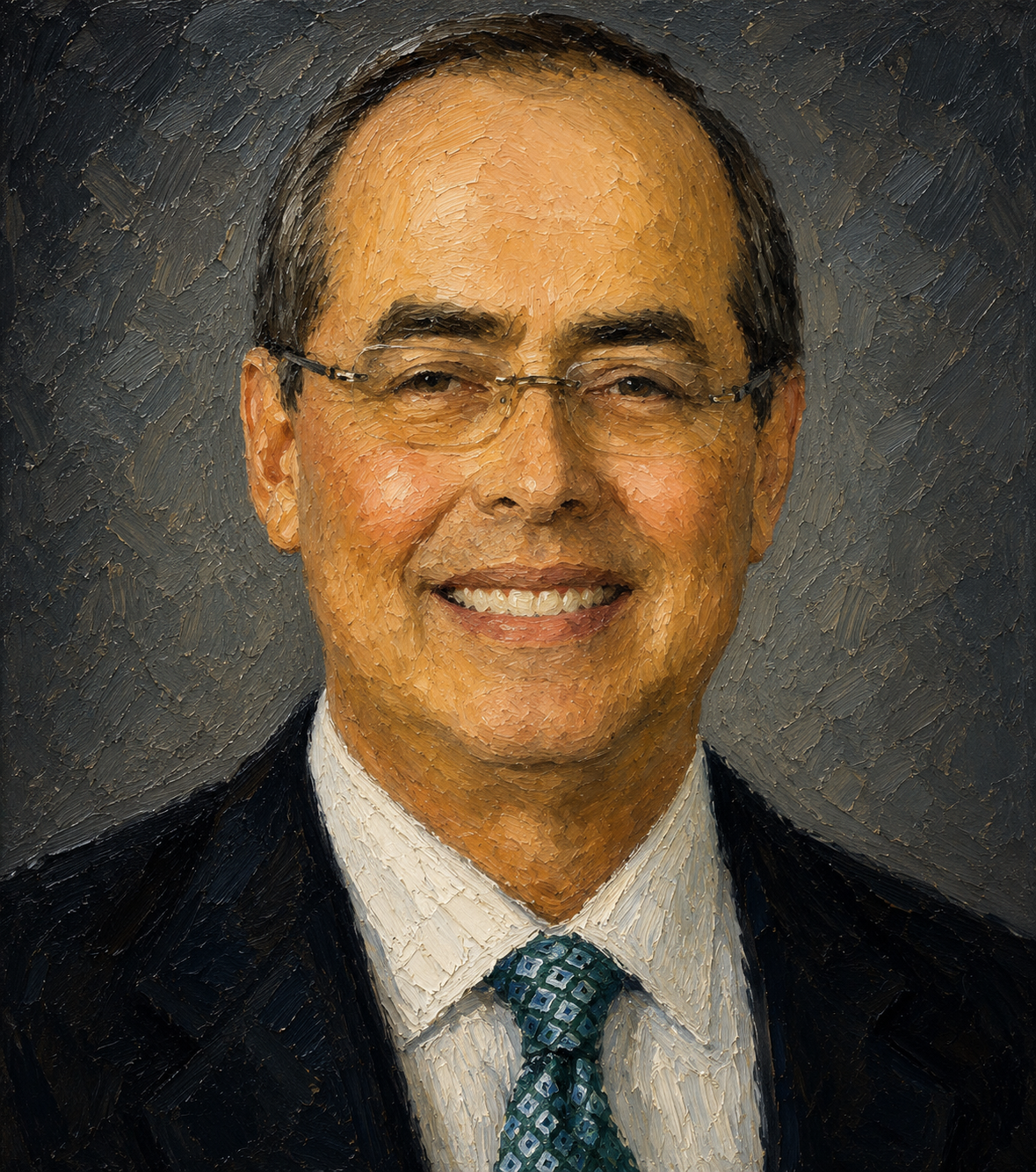 Painted portrait of Michael D. Lappin